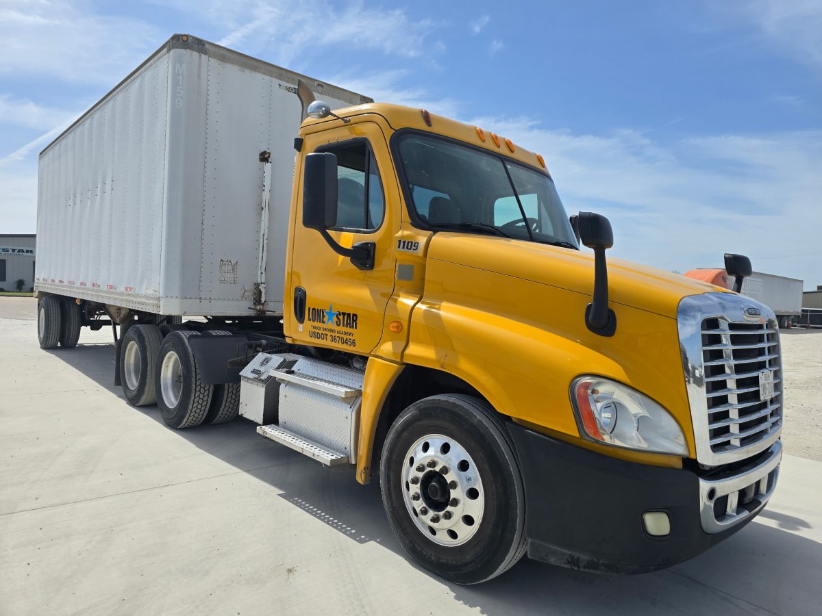 Class A CDL training truck at Lone Star Truck Driving Academy