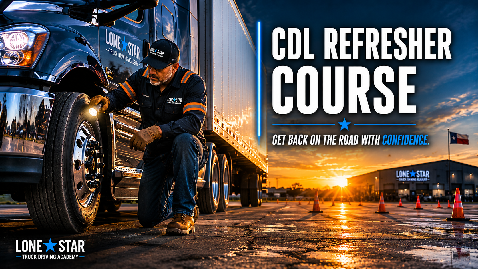 CDL refresher training with Lone Star Truck Driving Academy