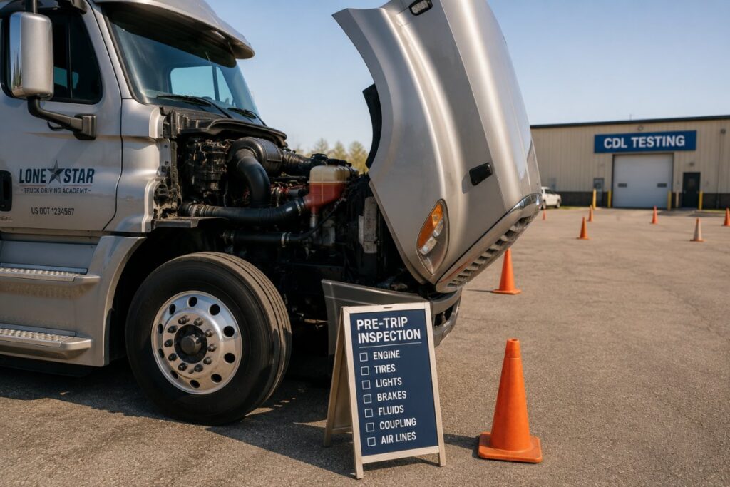 Third-party CDL testing and skills exam preparation near Dallas Texas
